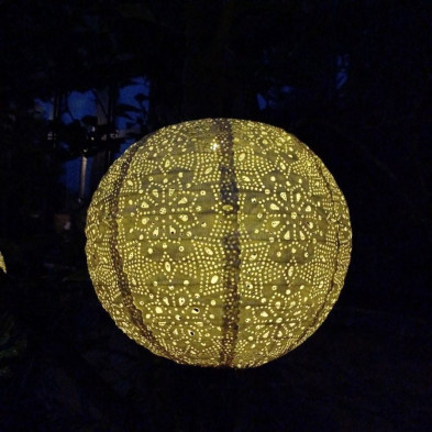LED SOLÁRNY dekoratívny lampión, teple biela, 1 dióda