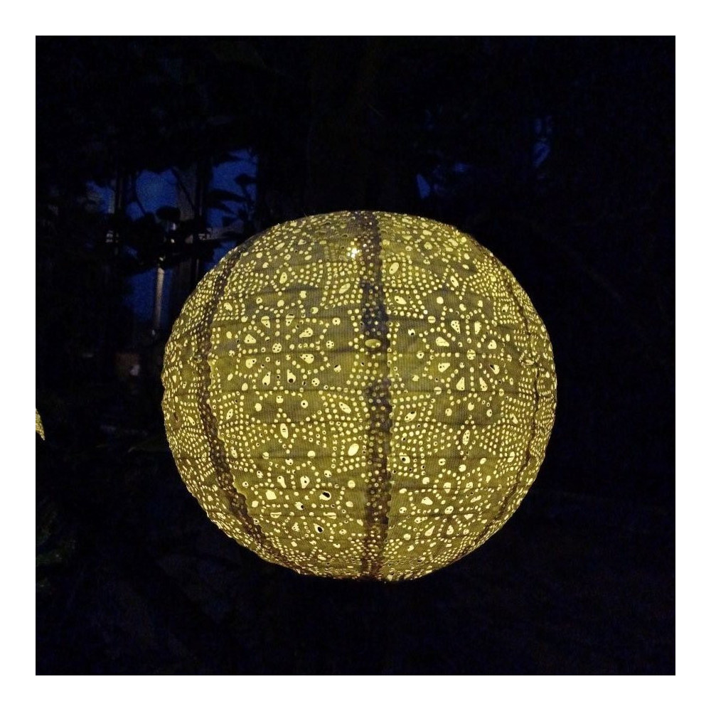 LED SOLÁRNY dekoratívny lampión, teple biela, 1 dióda